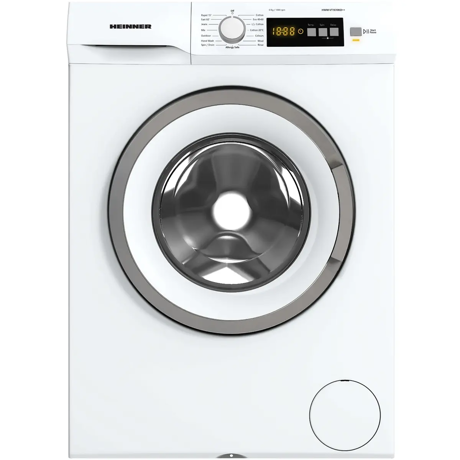 Masina de spalat rufe Heinner HWM-VT1610KD++, 6 kg, 1000 rpm, Allergy safe, Display digital, Clasa D, Alb